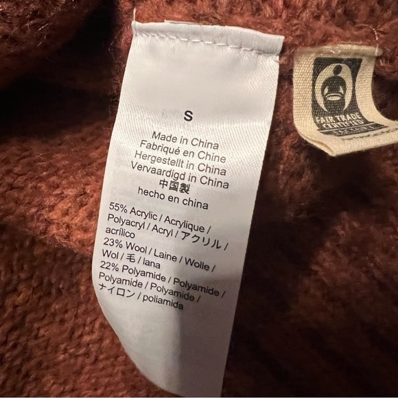 MADEWELL Bobble Chestnuts Roasting Crew Neck Heather Tulip/Rustic Size Small - Picture 6 of 6